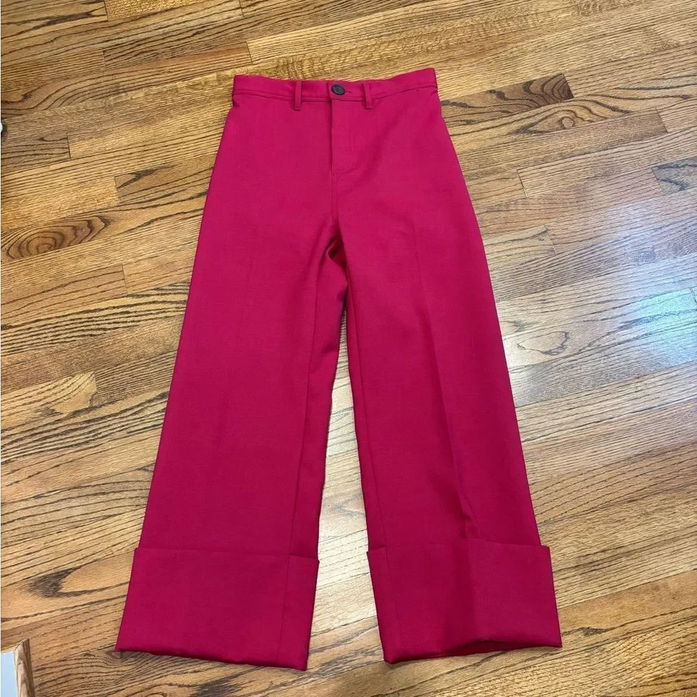 SEA New York Fuchsia Wool Tradition Pant - Picture 2 of 7